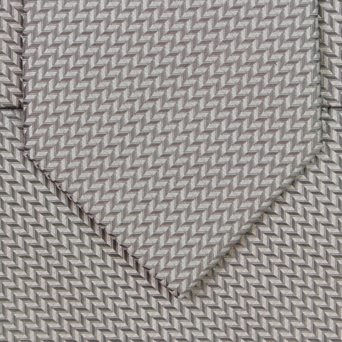 Crystalline - Silver Silk Necktie with Micro Weave Pattern