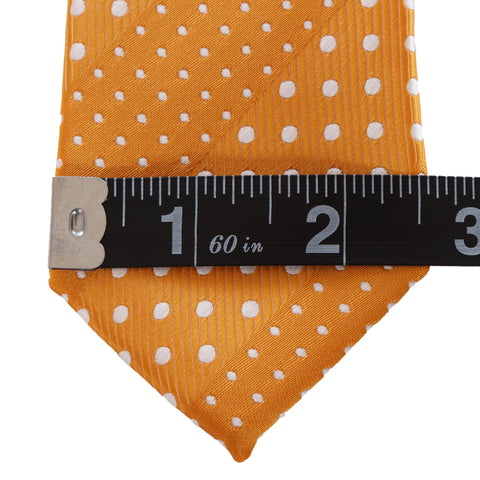 Crush - Orange Children’s Necktie with Dotted Stripe