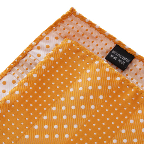 Crush - Orange Handkerchief with Dotted Stripe