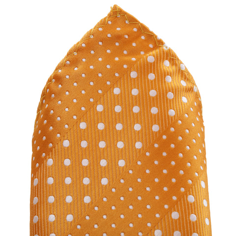 Crush - Orange Handkerchief with Dotted Stripe