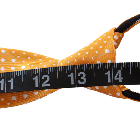 Crush - Orange Children’s Zipper Tie with Dotted Stripe