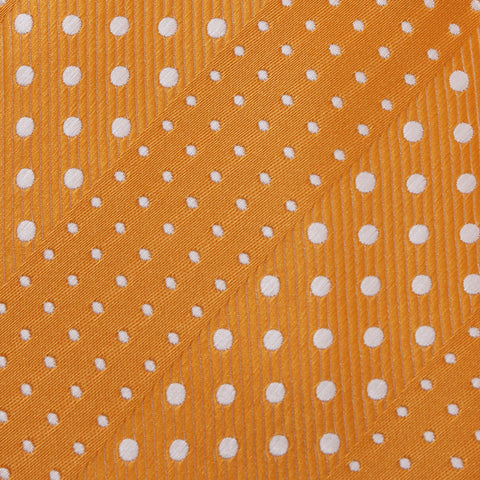 Crush - Orange Children’s Necktie with Dotted Stripe