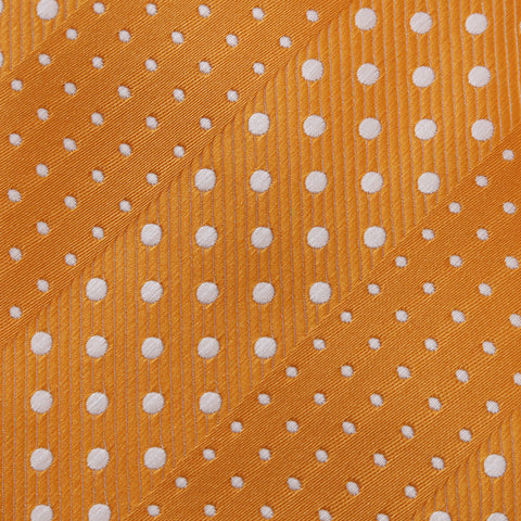 Crush - Orange Children’s Zipper Tie with Dotted Stripe