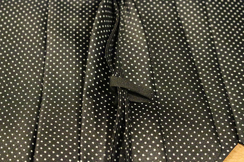 Black Dotted Kids Zipper Tie with Small White Dots