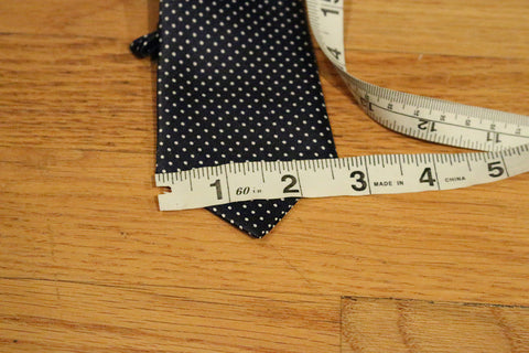 Blue Dotted Kids Zipper Tie with Small White Dots